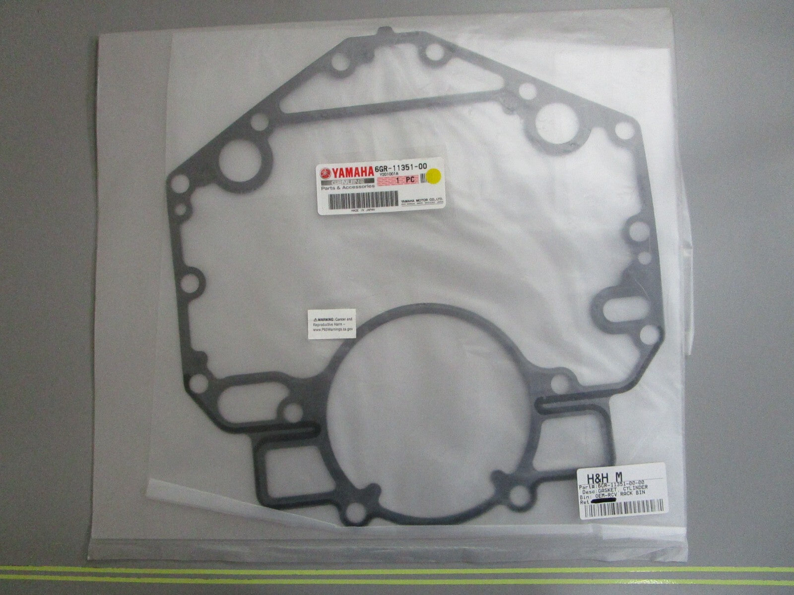 *NEW OEM* 0820 Yamaha Cylinder Gasket 6GR-11351-00-00
