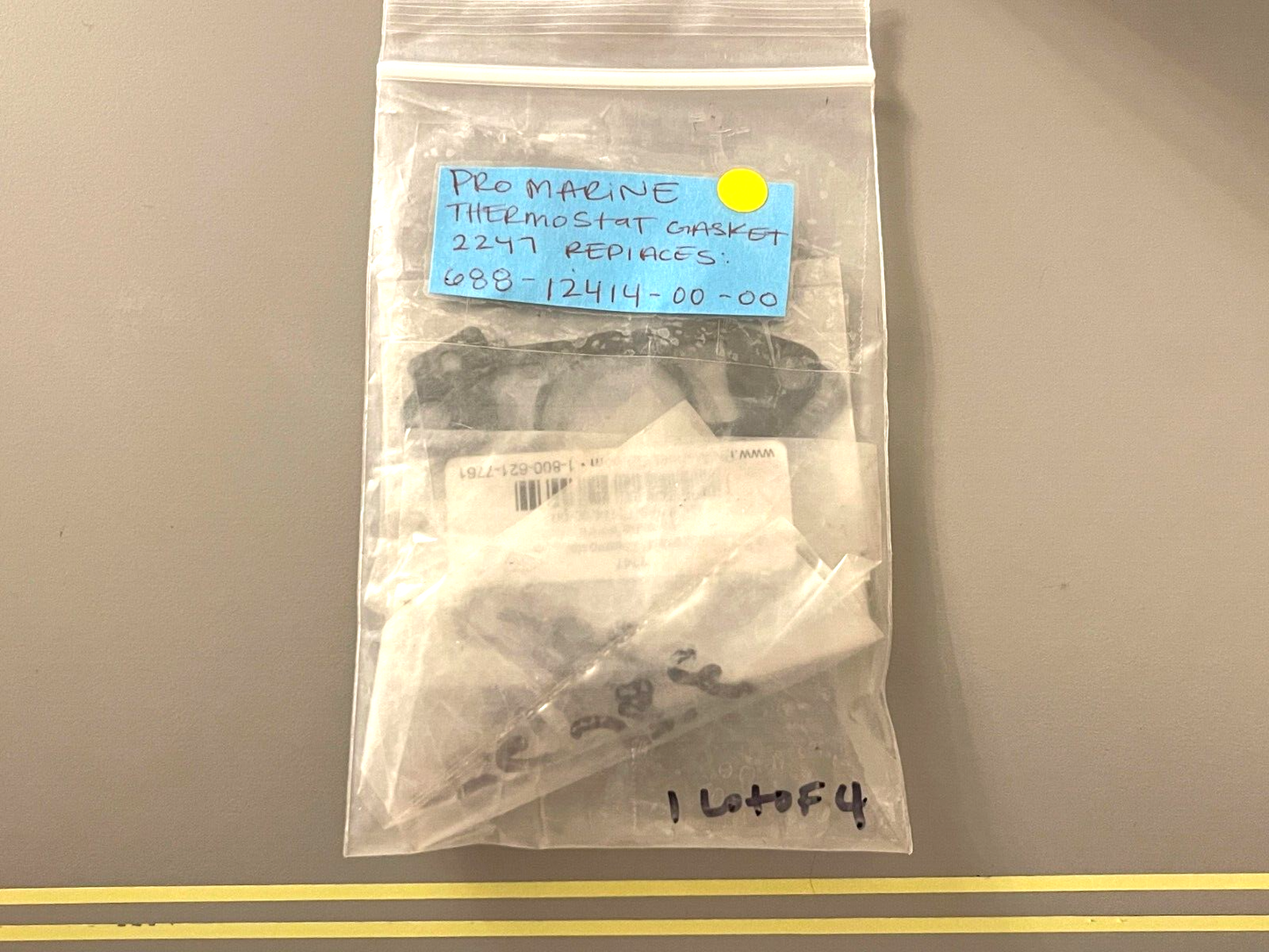 *NEW* (LOT OF 4) 0750 Pro Marine THERMOSTAT GASKET 2247 Replaces 688-12414-00-00