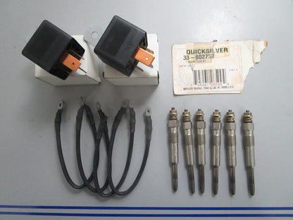 *NEW OEM* 0820 Mercury Quicksilver Glow Plug Kit 33-802737