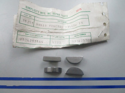 *NEW OEM* (LOT OF 4) 0810 Simplicity Woodruff Key 905123