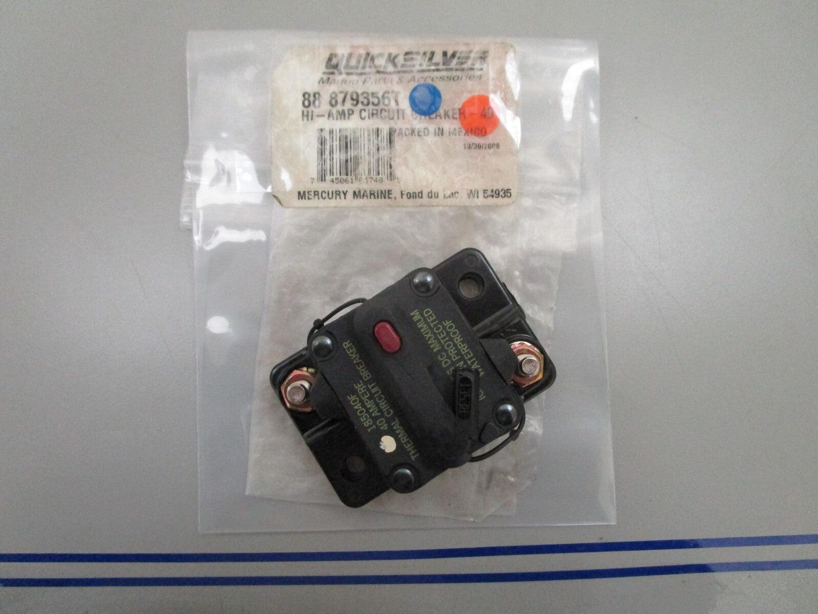 *NEW OEM* 0810 Mercury Quicksilver Hi-Amp Circuit Breaker 88-879356T