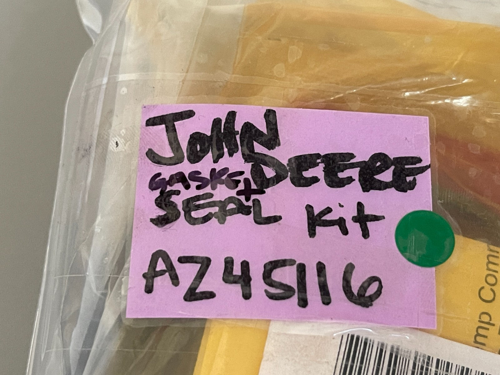 John Deere AZ45116 NEW OEM Gasket Kit 31 Posthole Digger ZTrak NOS 0720