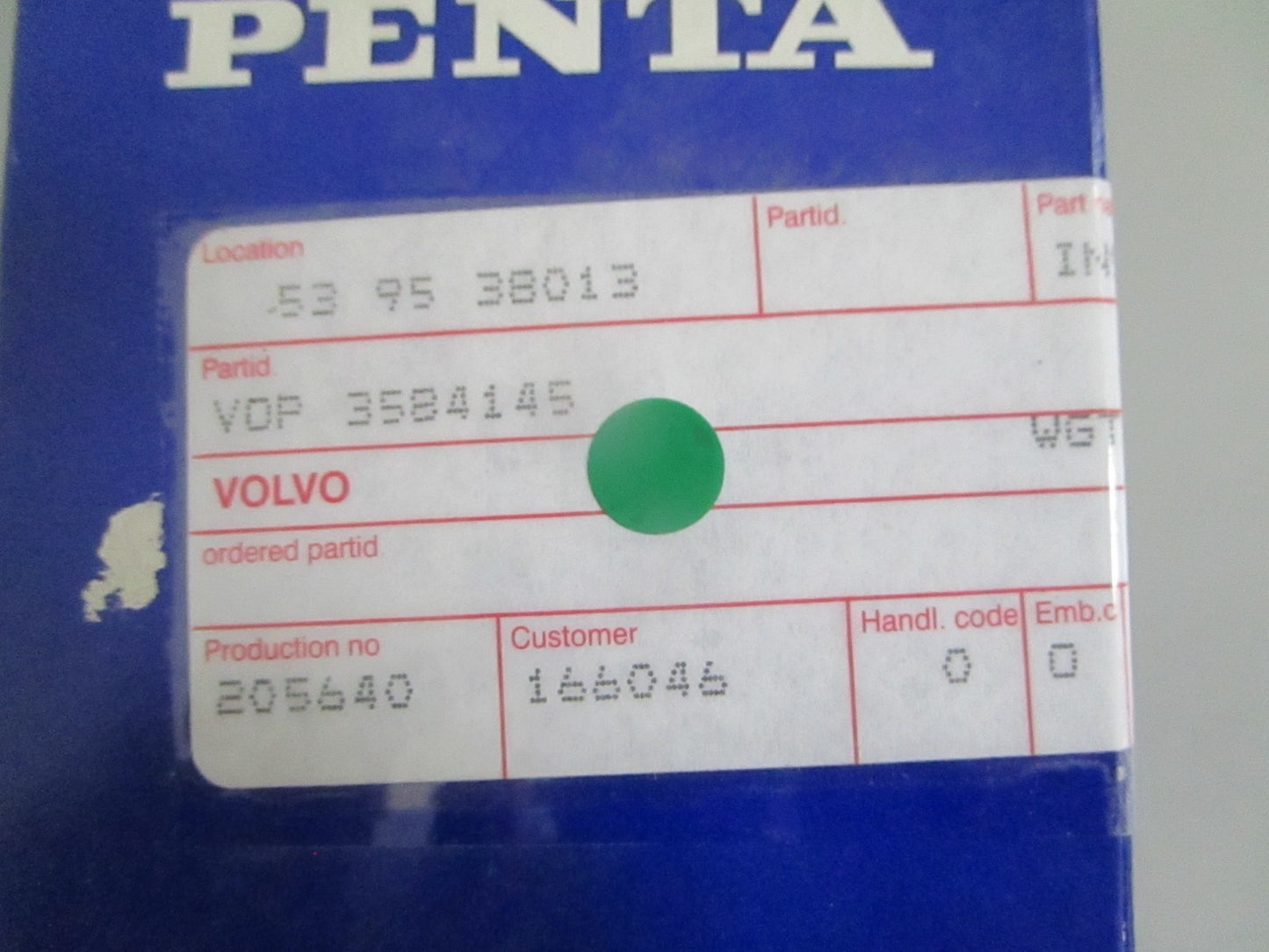 Volvo Penta 3584145 Crankcase Breather Filter Insert D4 D6 D9 NEW OEM 0820