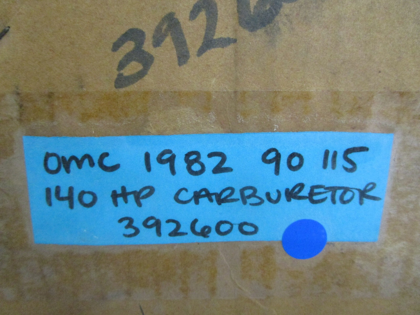 *NEW OEM* 0820 OMC Johnson Evinrude 1982 90 115 140HP Carburetor 392600 0392600