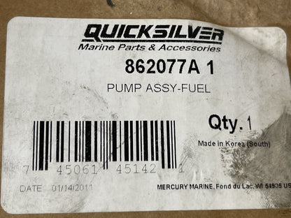 *NEW OEM* 0670 Mercury Quicksilver Fuel Pump Assembly 862077A1