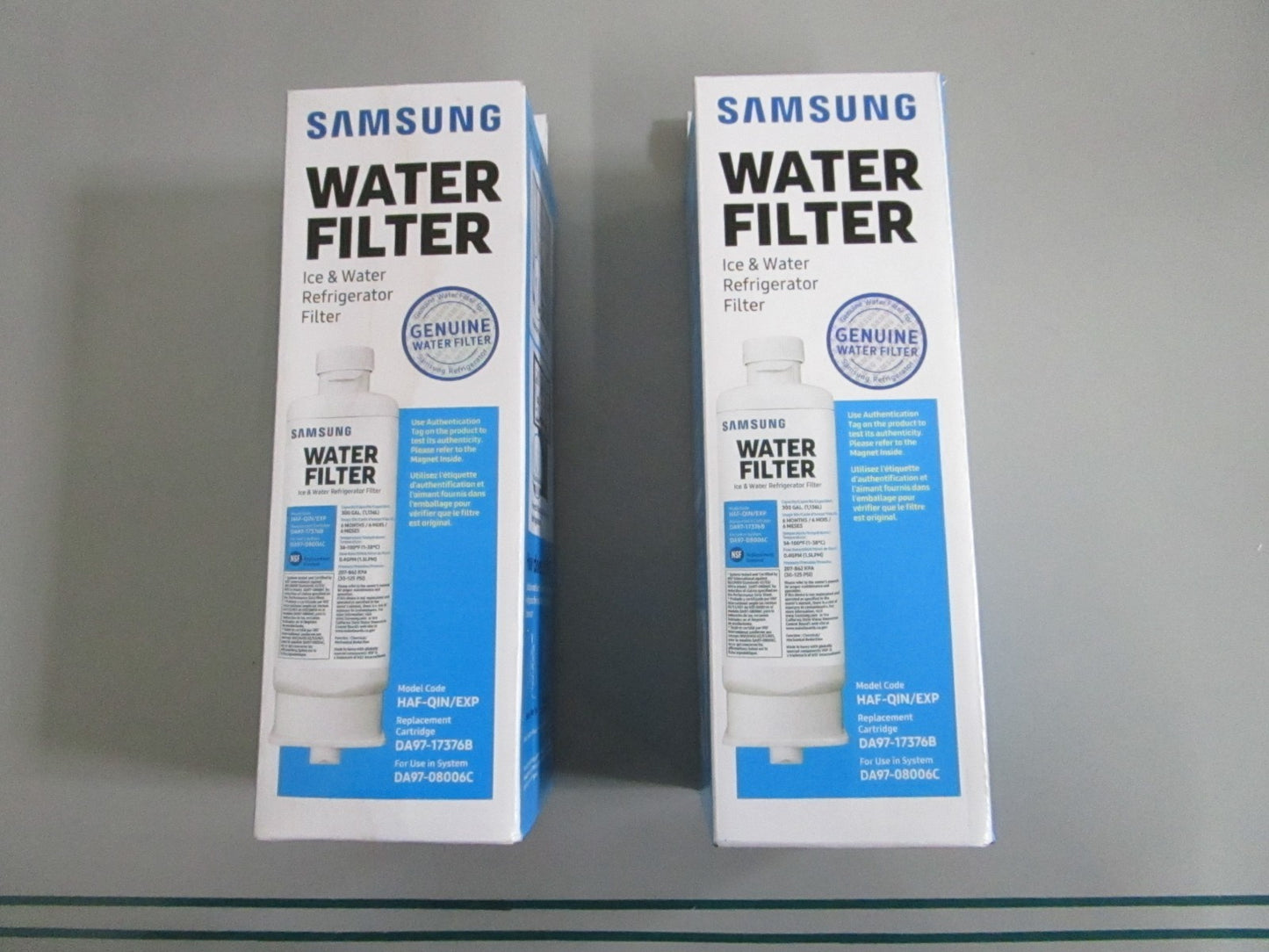 Samsung NEW OEM Refrigerator Water Filter LOT OF 2 DA97-17376B HAF-QIN/EXP 0820