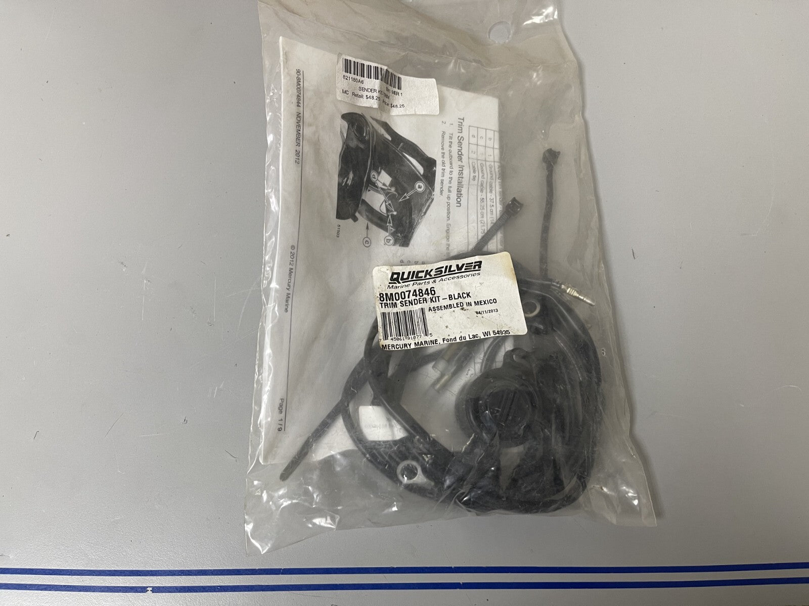*NEW OEM* 0670 Mercury Quicksilver Trim Sender 8M0074846