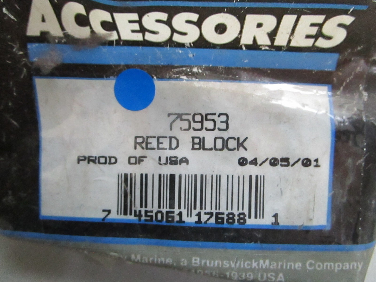 *NEW OEM* 0820 Mercury Quicksilver Reed Block 75953