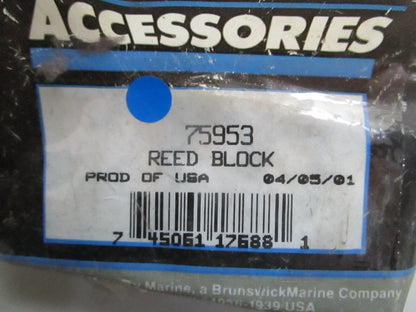 *NEW OEM* 0820 Mercury Quicksilver Reed Block 75953