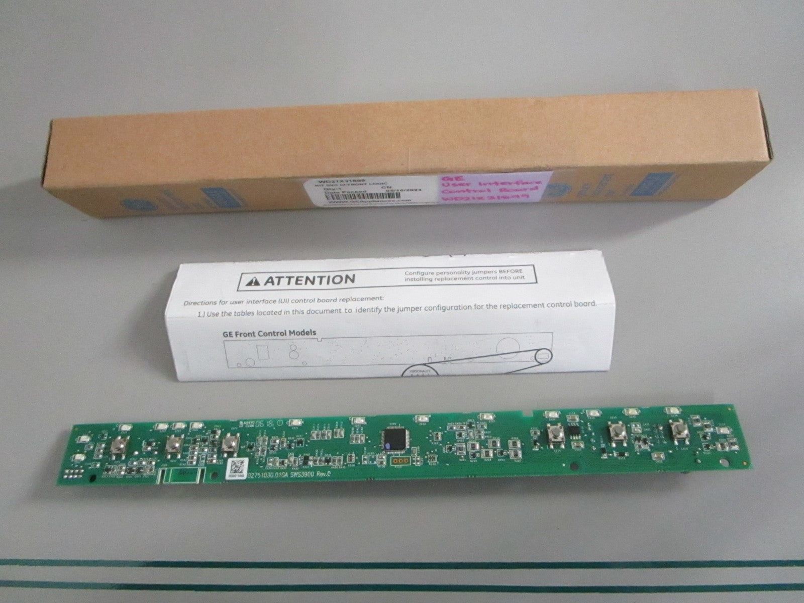 NEW OEM WD21X31899 GE User Interface Control Board 0820