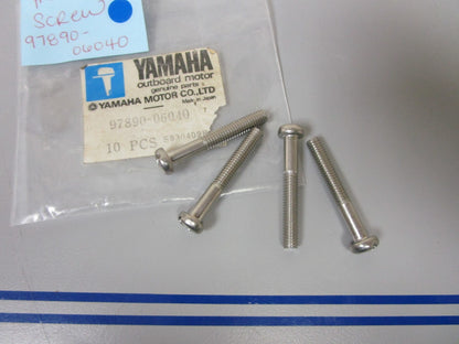 *NEW OEM* (LOT OF 4) 0810 Yamaha Screw 97890-06040