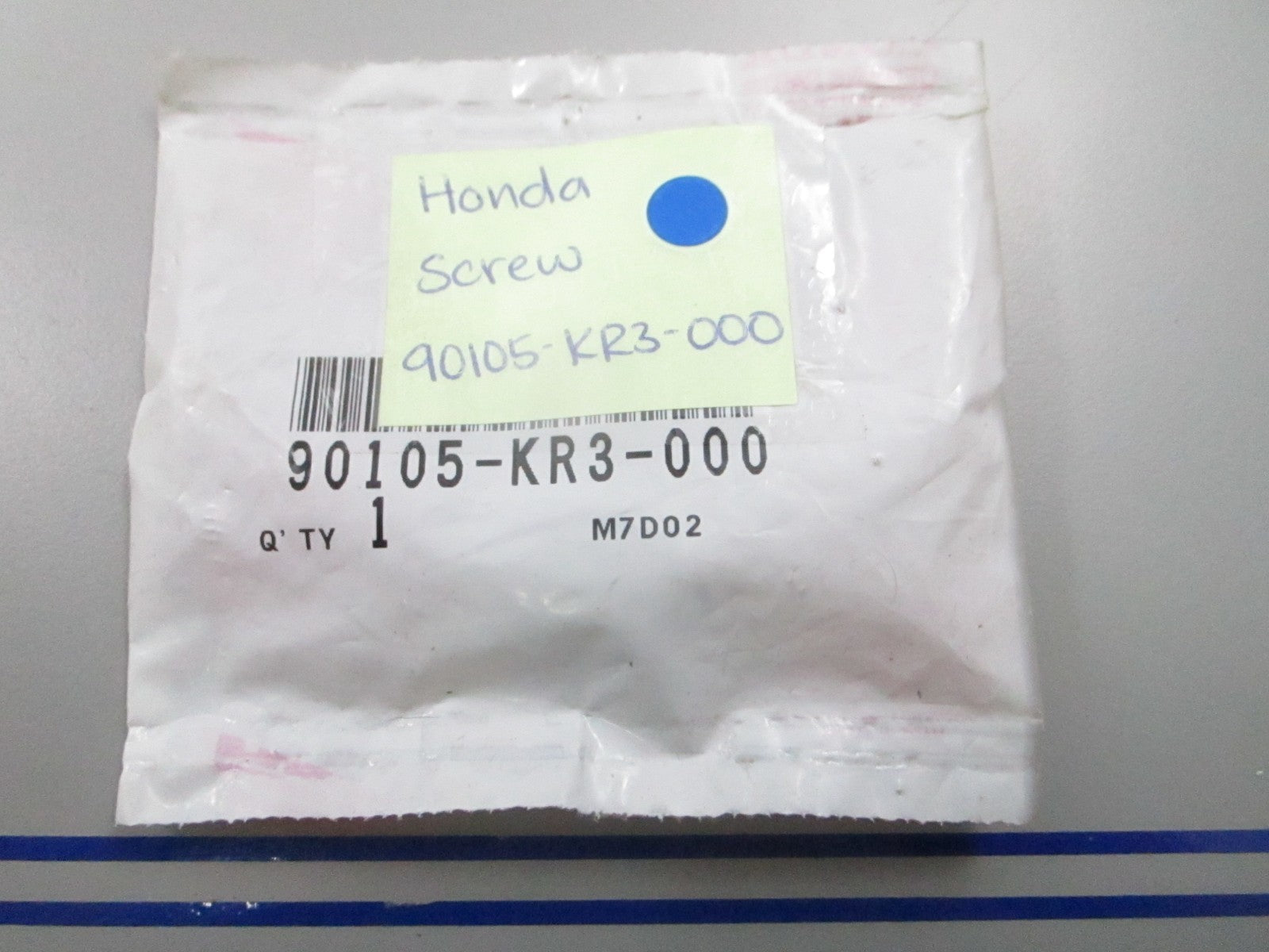 *NEW OEM* 0810 Honda Screw 90105-KR3-000