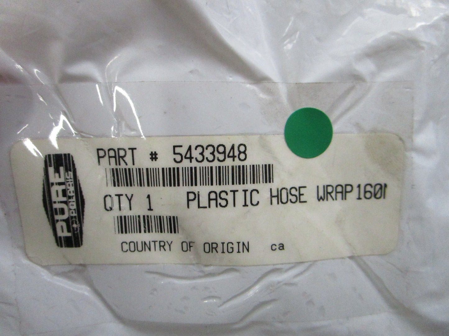 NEW OEM 5433948 Polaris Plastic Hose 0810