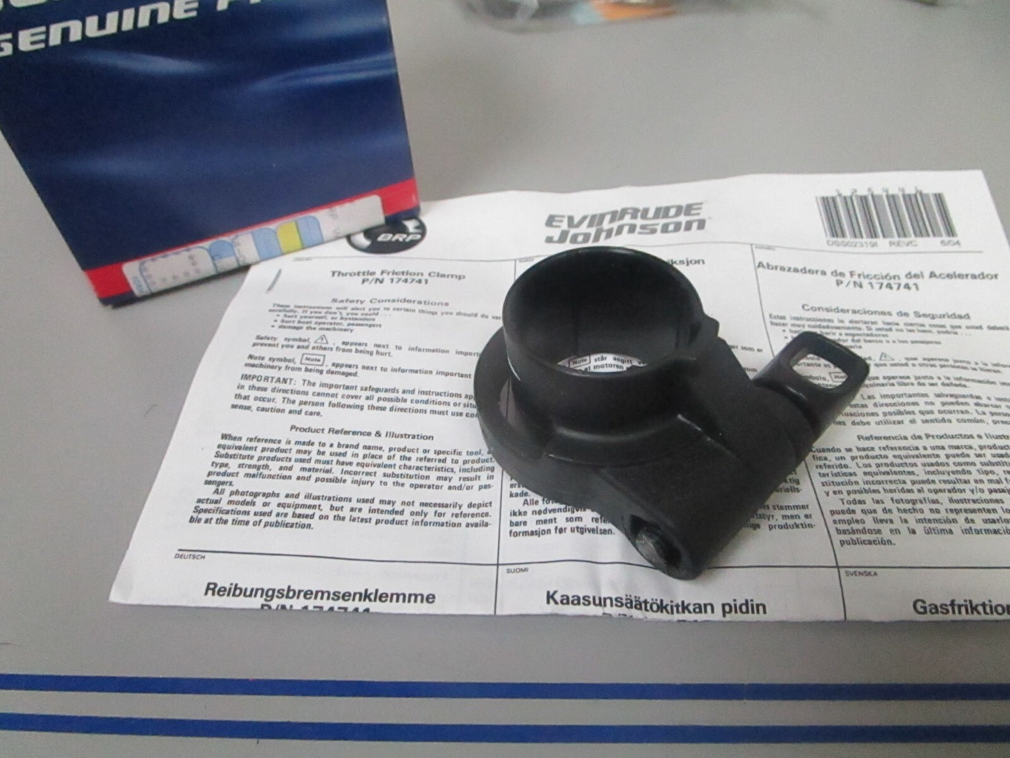 *NEW OEM* 0810 OMC Johnson Evinrude Pre Set Throttle Assembly 174741 0174741