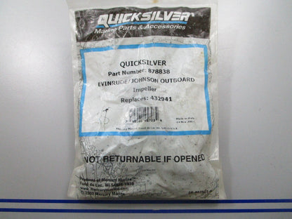 *NEW OEM* 0810 Mercury Quicksilver Impeller 878838