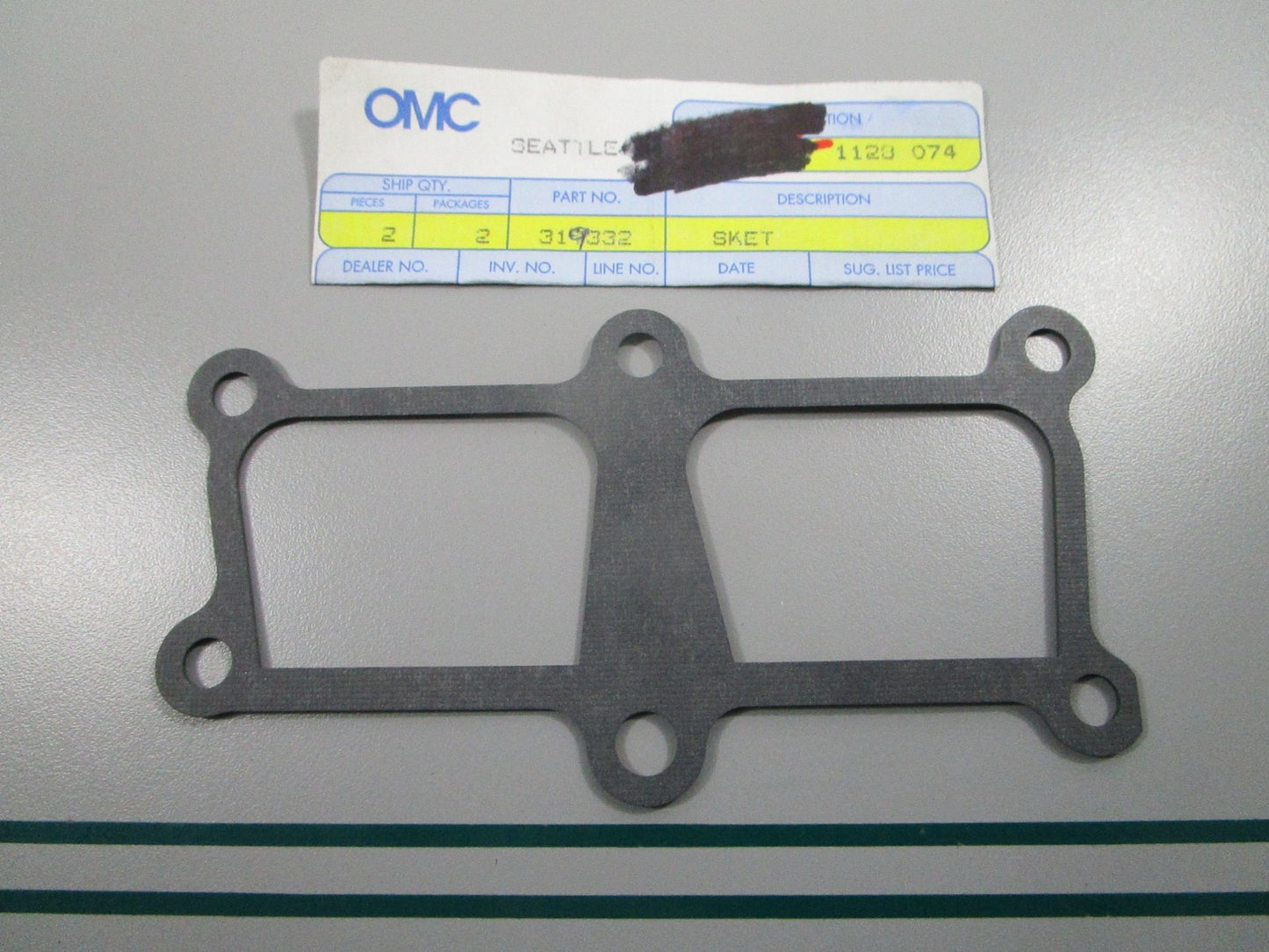 NEW OEM 319332 0319332 OMC Johnson Evinrude Gasket 0810