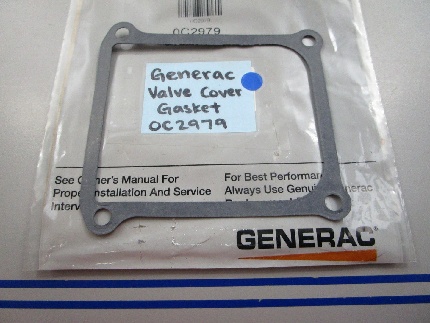 NEW OEM 0C2979 Generac Valve Cover Gasket 0810