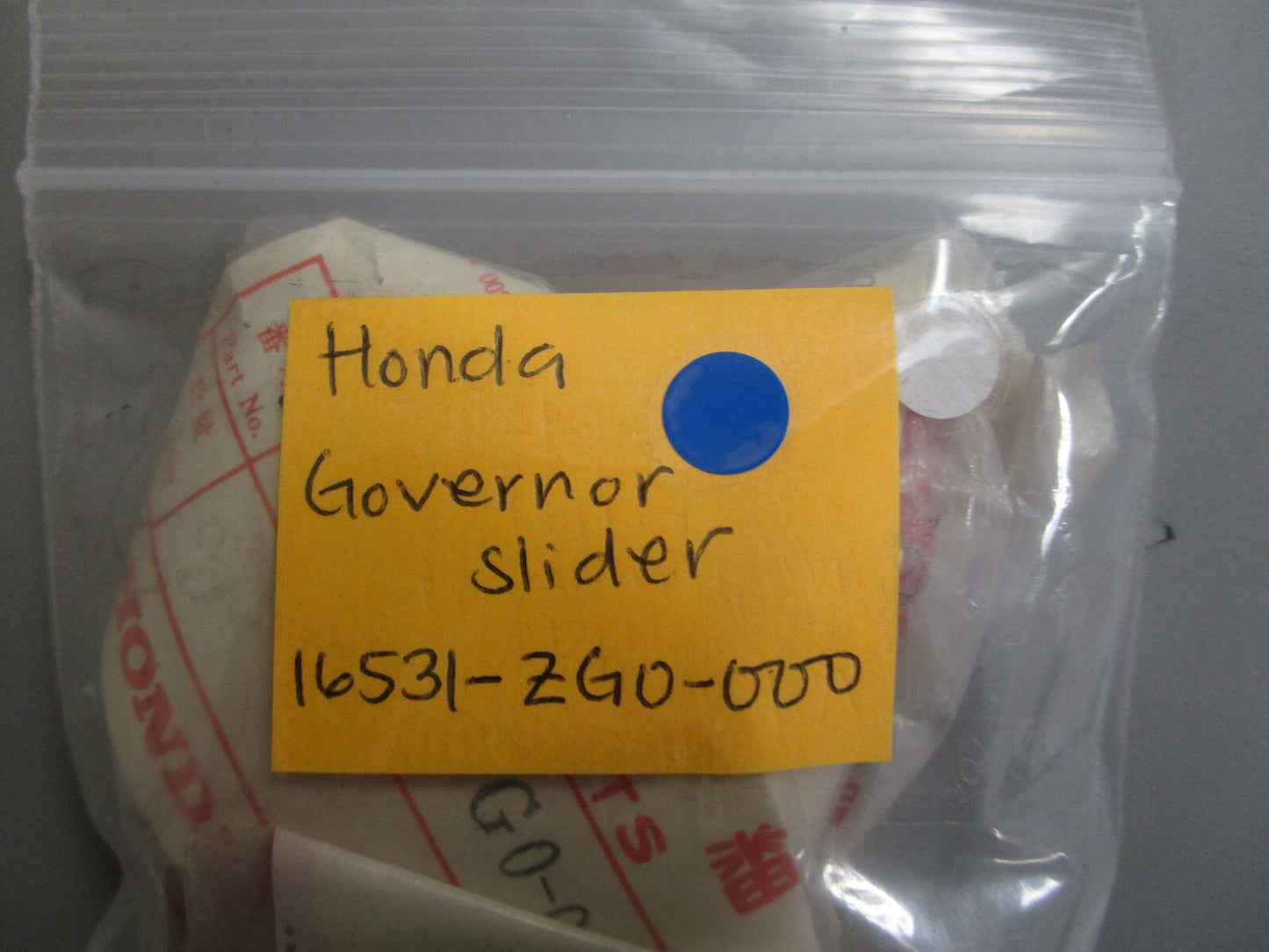 *NEW OEM* 0810 Honda Governor Slider 16531-ZG0-000