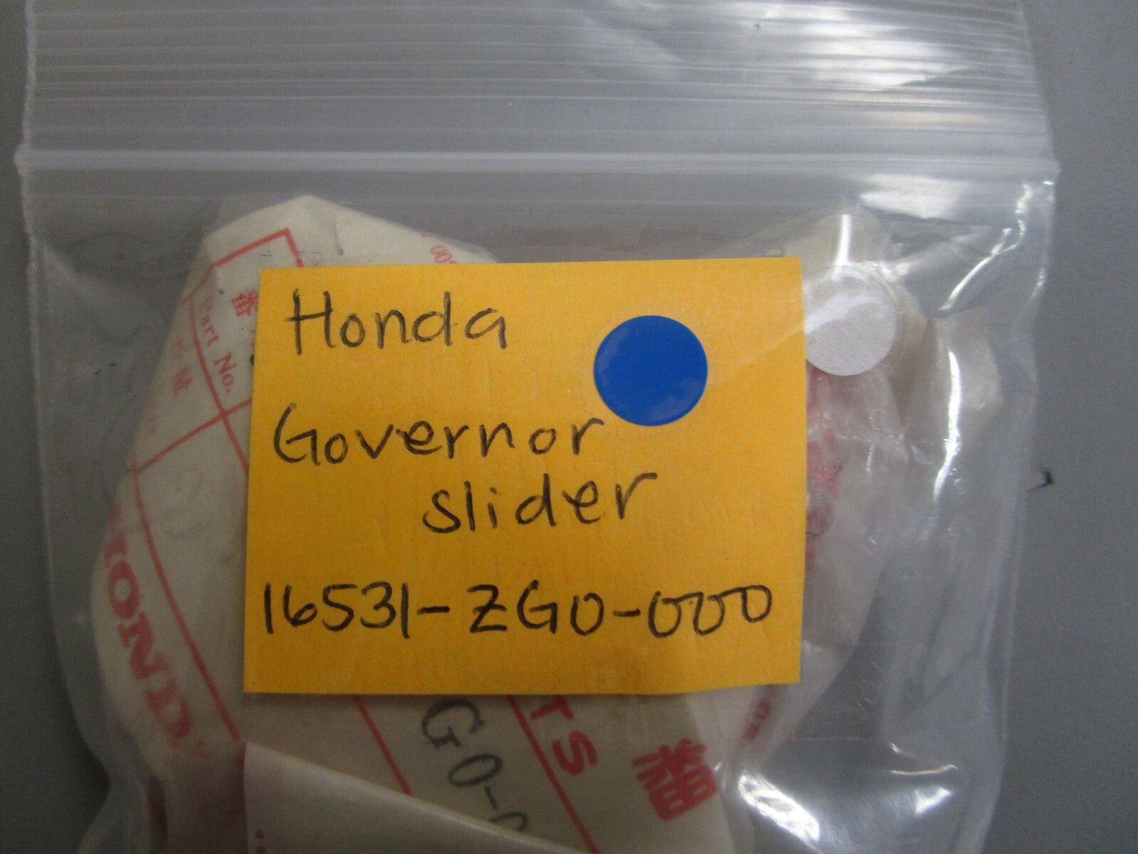 *NEW OEM* 0810 Honda Governor Slider 16531-ZG0-000