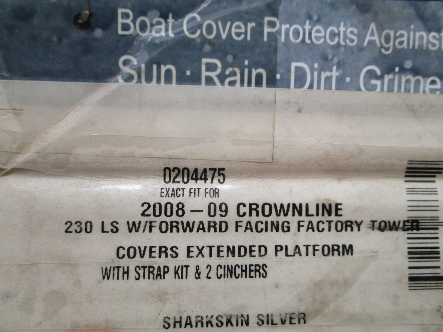 *NEW* 0720 Westland 08'- 09' Crownline 230 LS Sharkskin Silver Cover CW217SAS-F