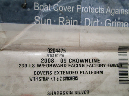 *NEW* 0720 Westland 08'- 09' Crownline 230 LS Sharkskin Silver Cover CW217SAS-F