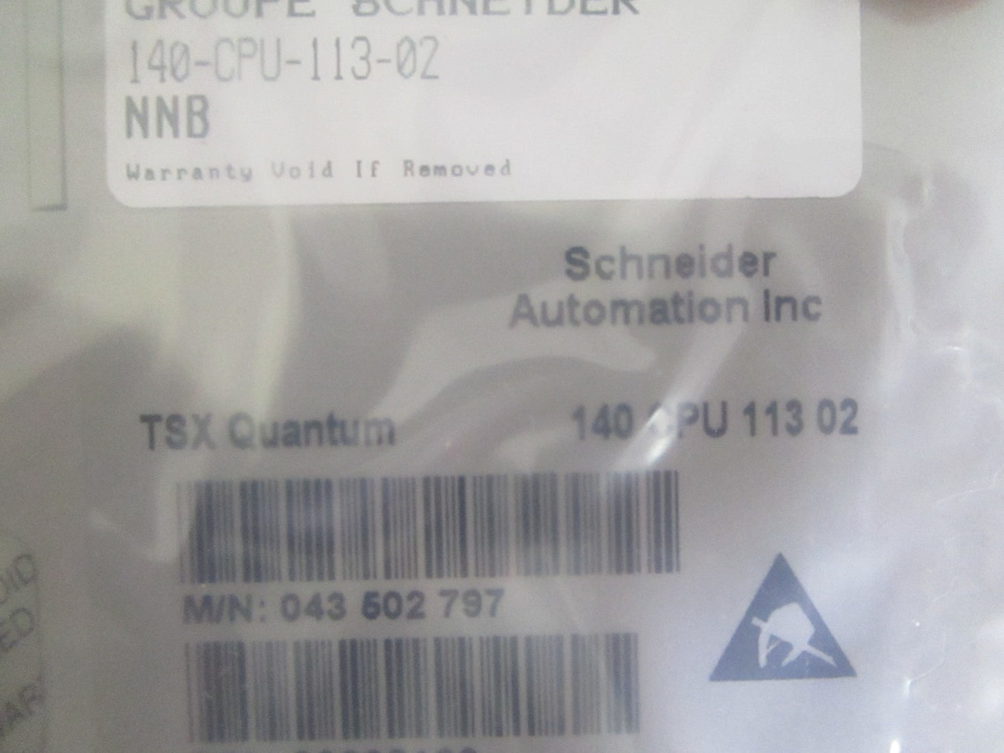 Schneider 140CPU11302 Modicon Quantum CPU Processor 80186 20MHz NEW OEM 0820