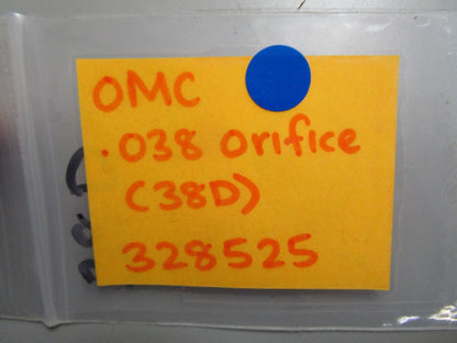 *NEW OEM* 0720 OMC Johnson Evinrude .038 (38D) Orifice 328525 0328525