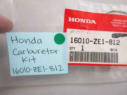 NEW OEM 16010-ZE1-812 Honda Carburetor Kit 0810