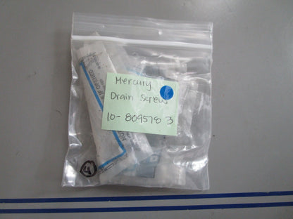 *NEW OEM* 0810 Mercury Quicksilver Drain Screw 10-8095783