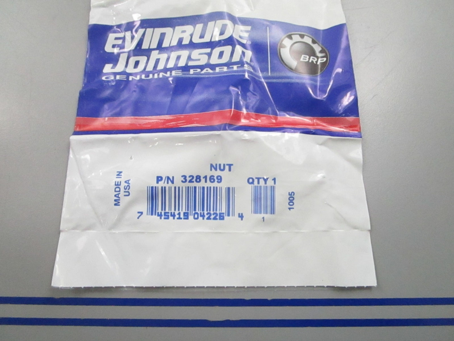 NEW OEM 328169 0328169 OMC Johnson Evinrude Hex Nut 0810