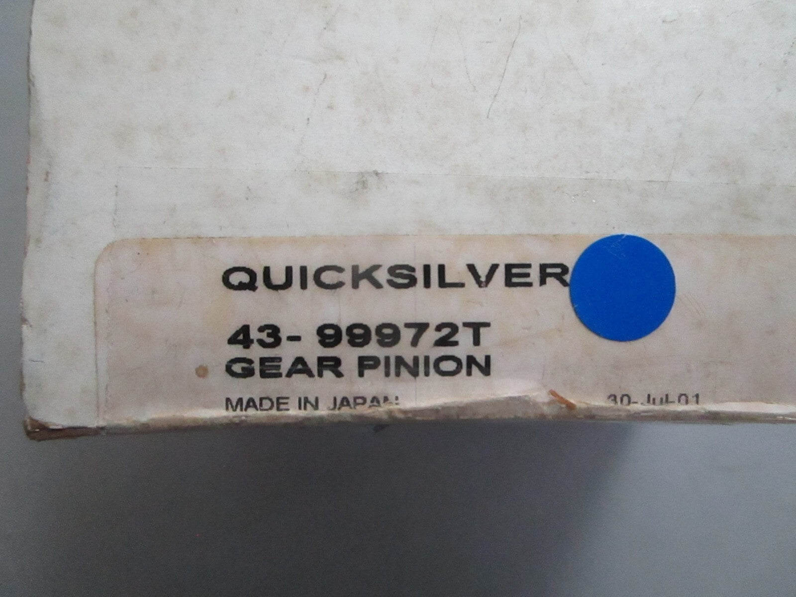 *NEW OEM* 0820 Mercury Quicksilver Gear Pinion 43-99972T