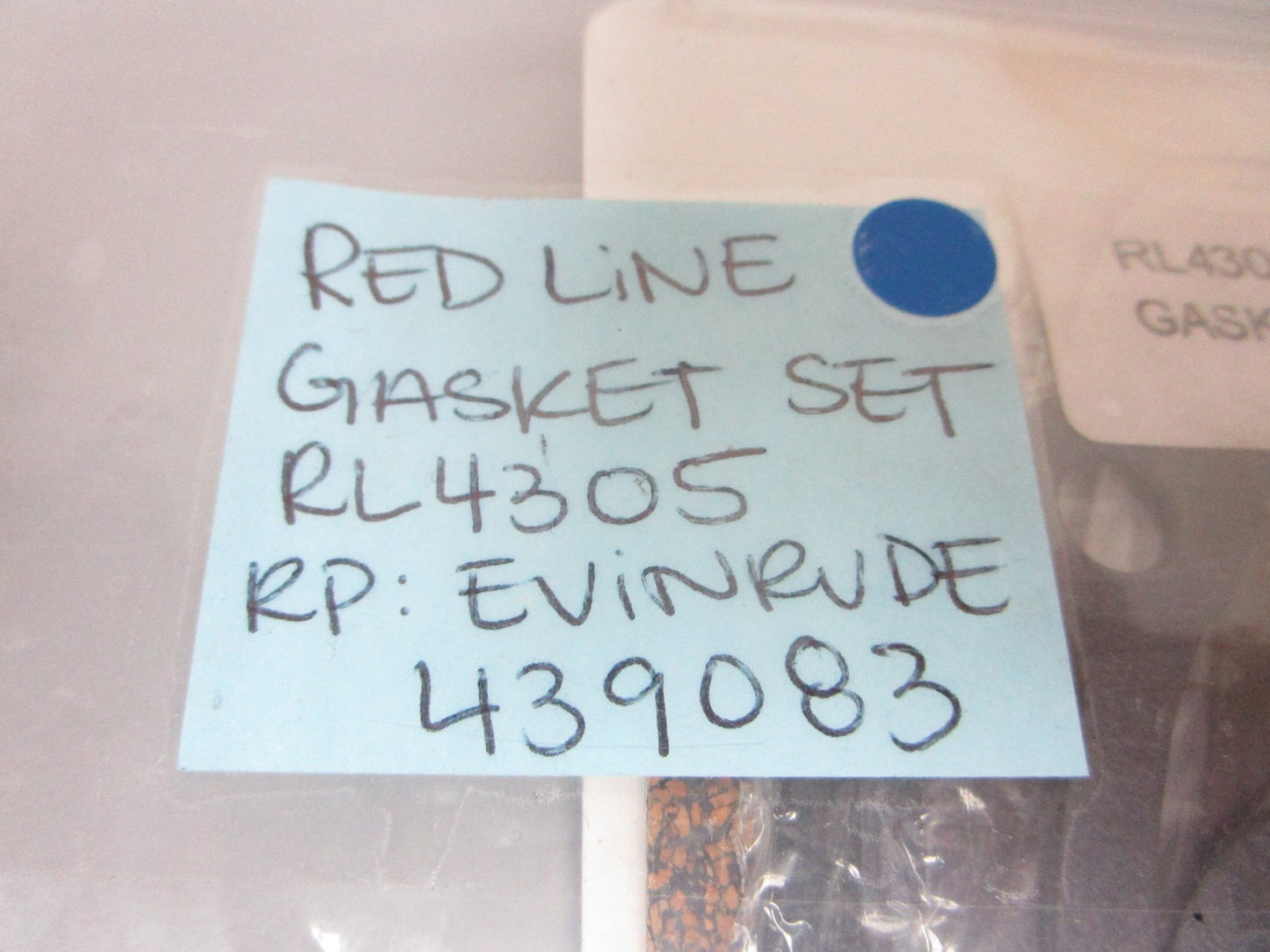 *NEW* 0720 Red Line Gasket Set RL4305 Replaces: Evinrude 439083