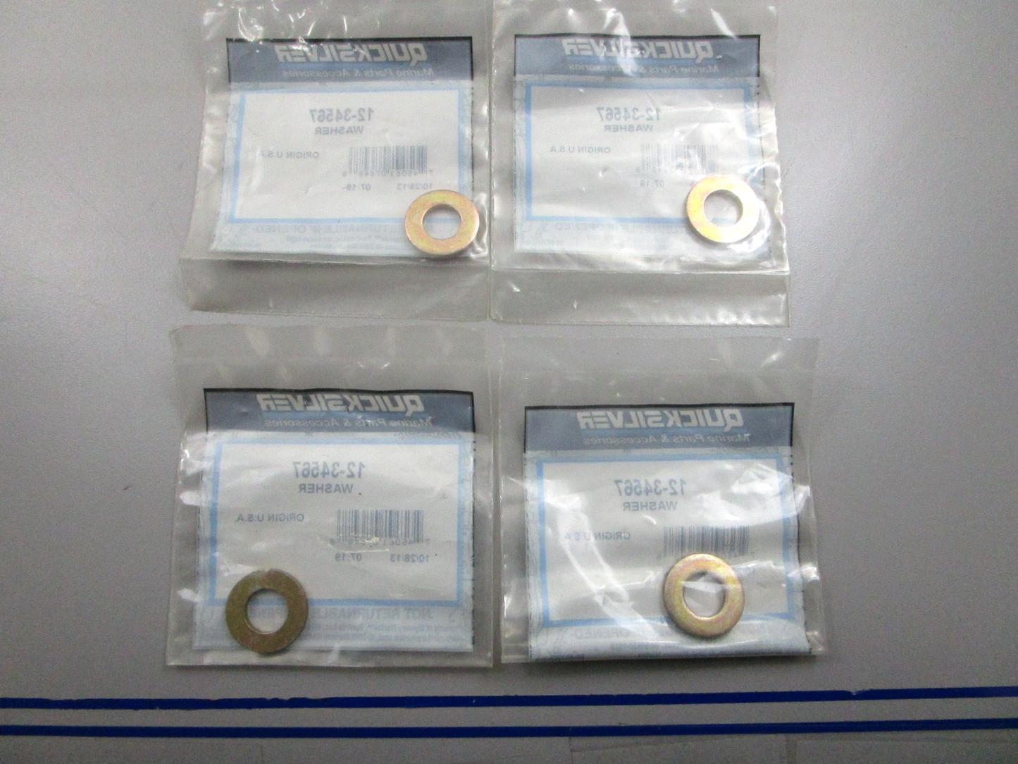 *NEW OEM* (LOT OF 4) 0810 Mercury Quicksilver Washer 12-34567