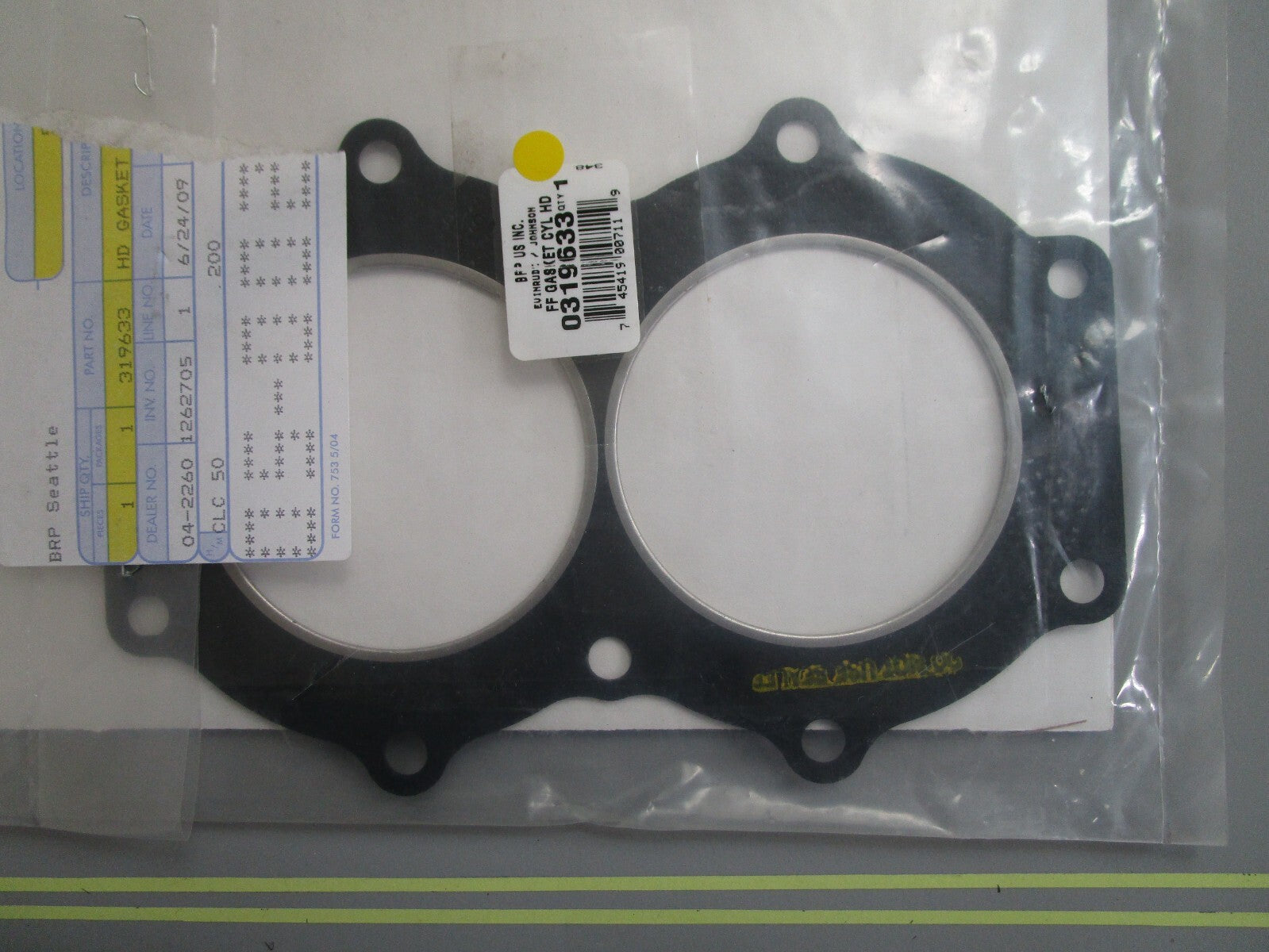 *NEW OEM* 0820 OMC Johnson Evinrude Gasket 319633 0319633