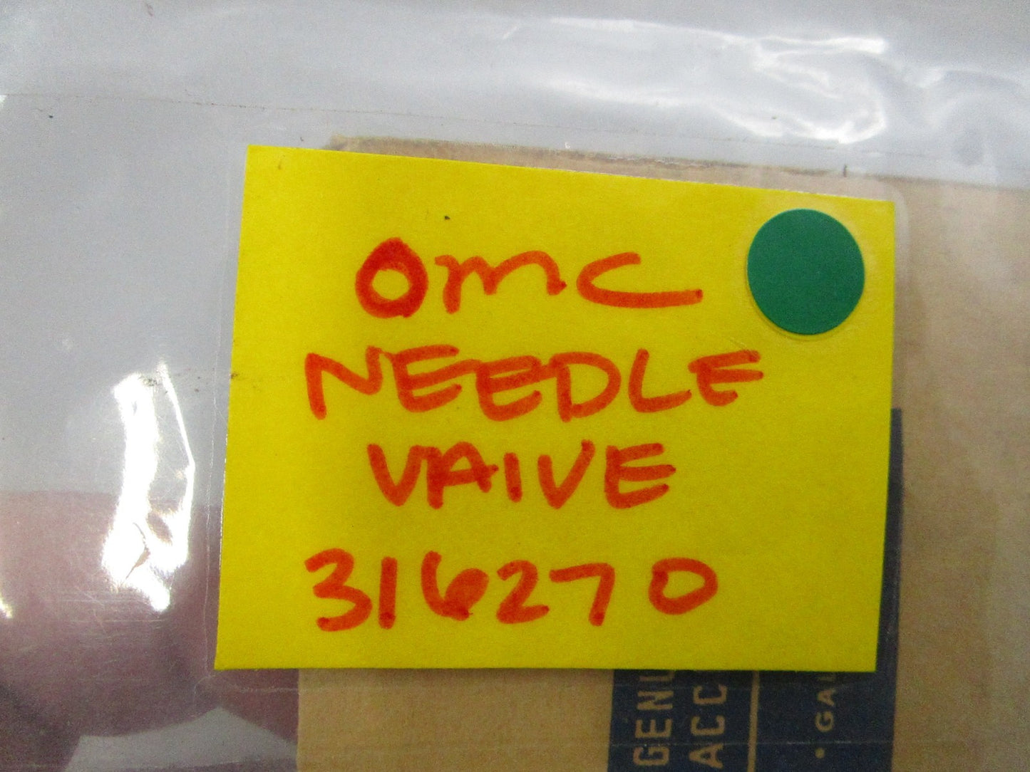 NEW OEM 316270 0316270 OMC Johnson Evinrude Needle Valve 0810