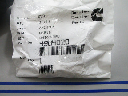 *NEW OEM* 0810 Cummins Male Union 4984020