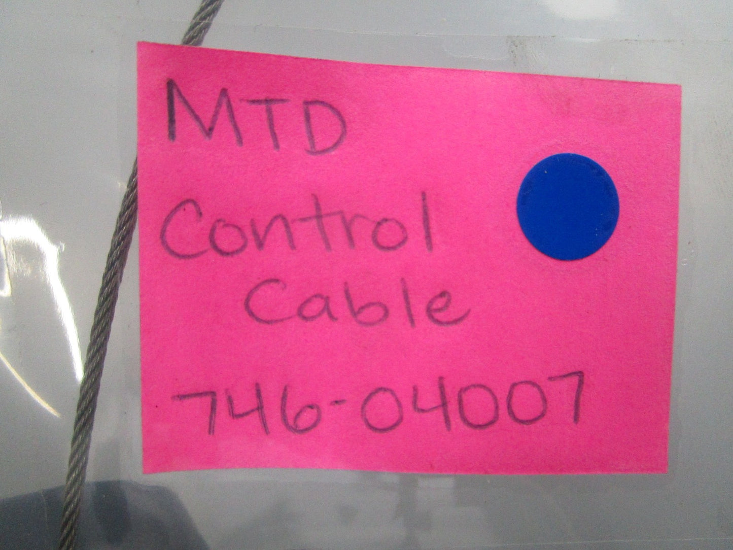 NEW MTD 746-04007 Control Cable 0810
