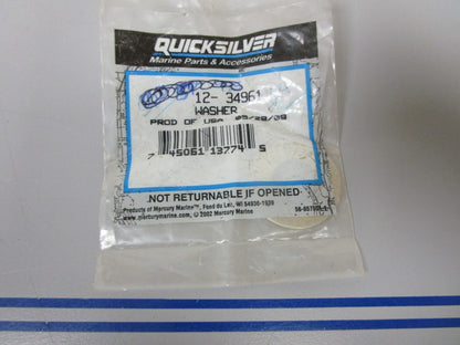 *NEW OEM* 0720 Mercury Quicksilver Washer 12-34961