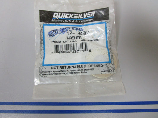 *NEW OEM* 0720 Mercury Quicksilver Washer 12-34961
