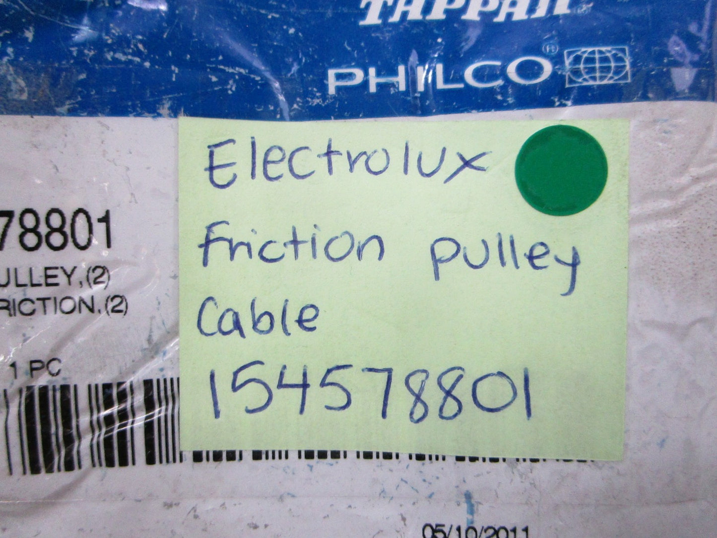 NEW OEM 154578801 Electrolux Friction Pulley Cable 0810