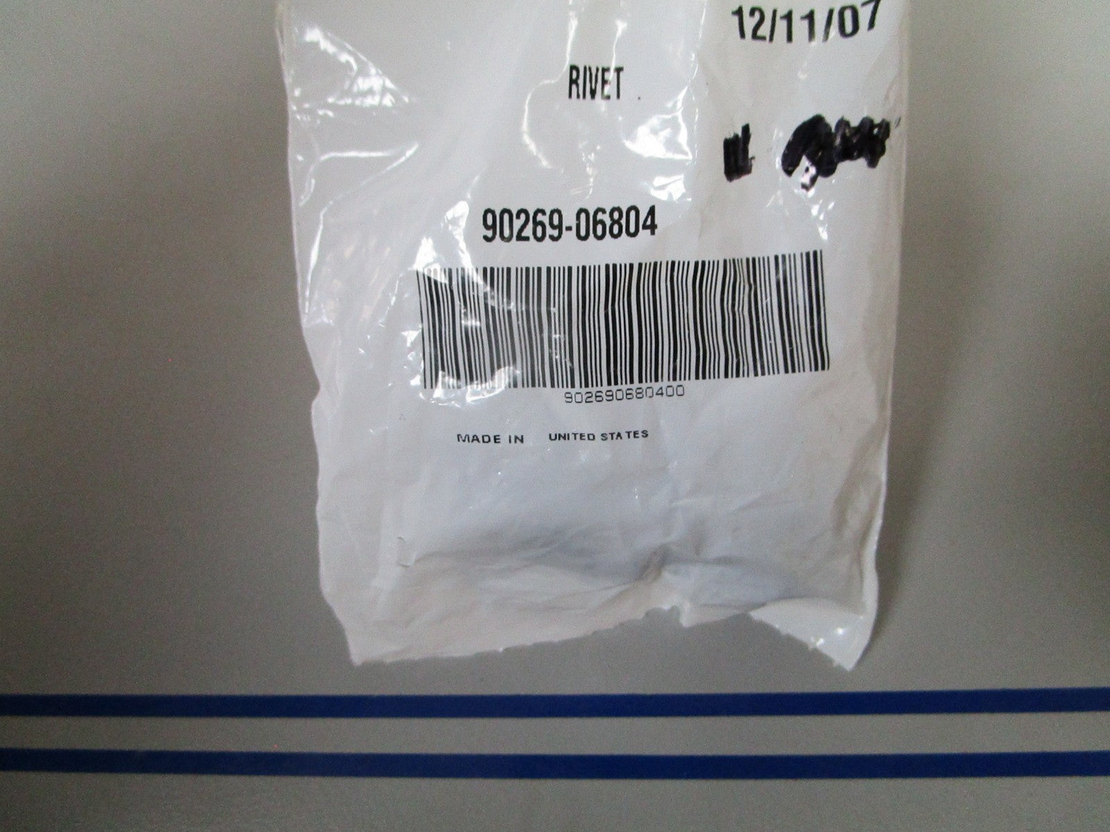 NEW OEM (LOT OF 5) 90269-06804-00 Yamaha Rivet 0810