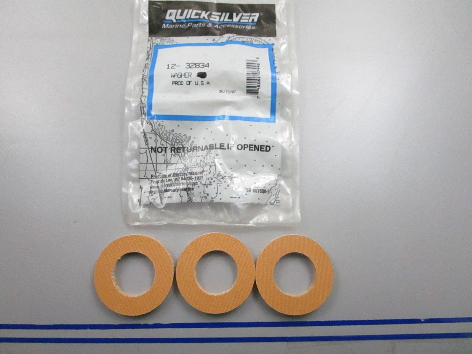 *NEW OEM* (LOT OF 3) 0810 Mercury Quicksilver Washer 12-32834