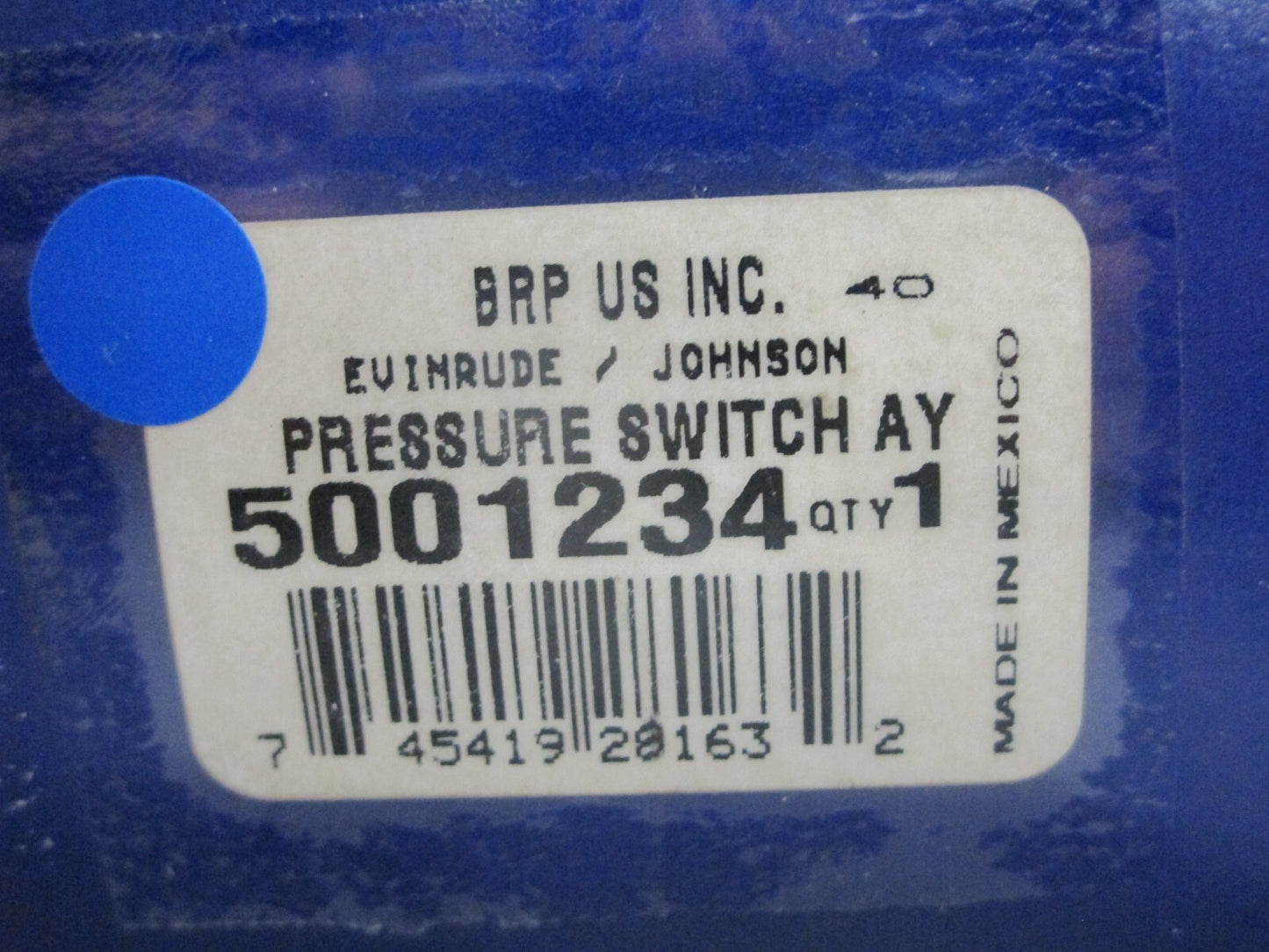 *NEW OEM* 0820 OMC Johnson Evinrude Pressure Switch Assy 5001234
