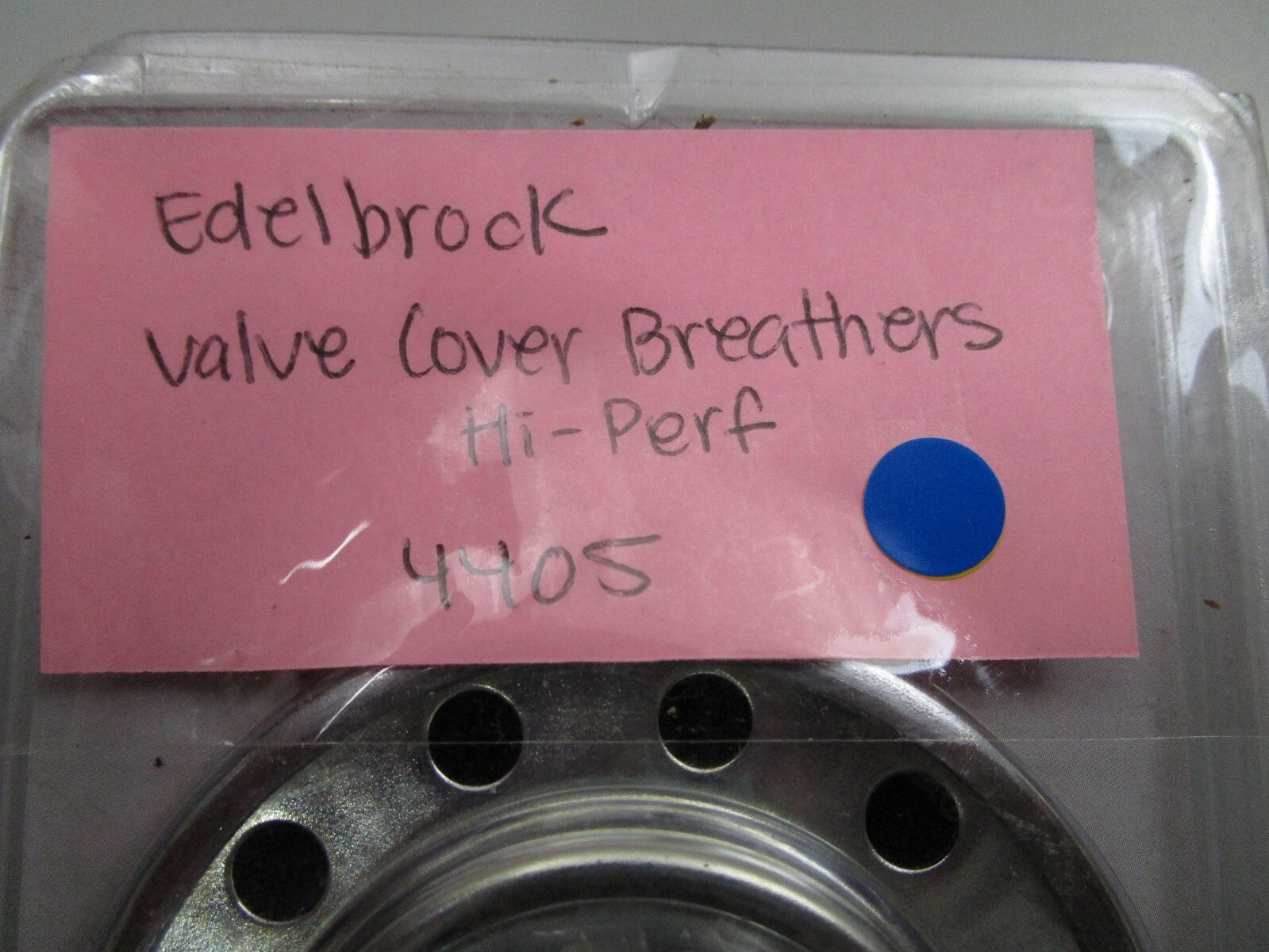 *NEW* 0810 Edelbrock Valve Cover Breathers Hi-Perf 4405