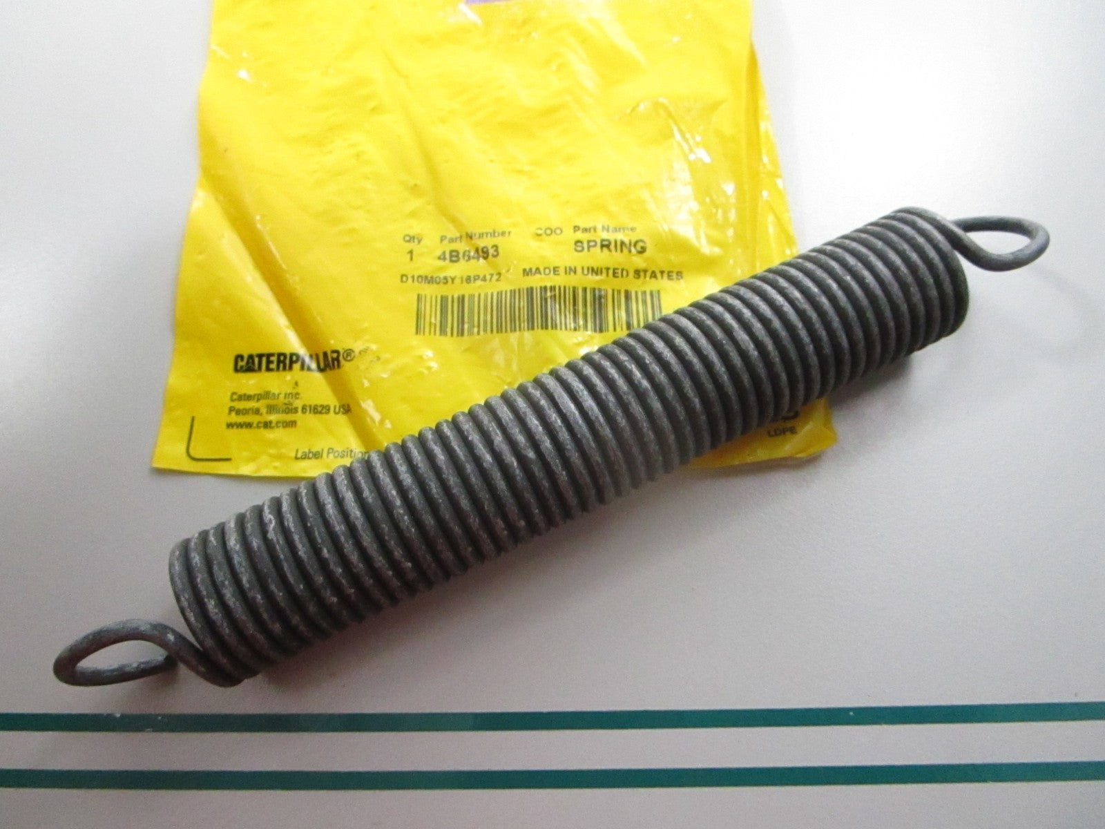 NEW OEM 4B-6493 CAT Spring 0810