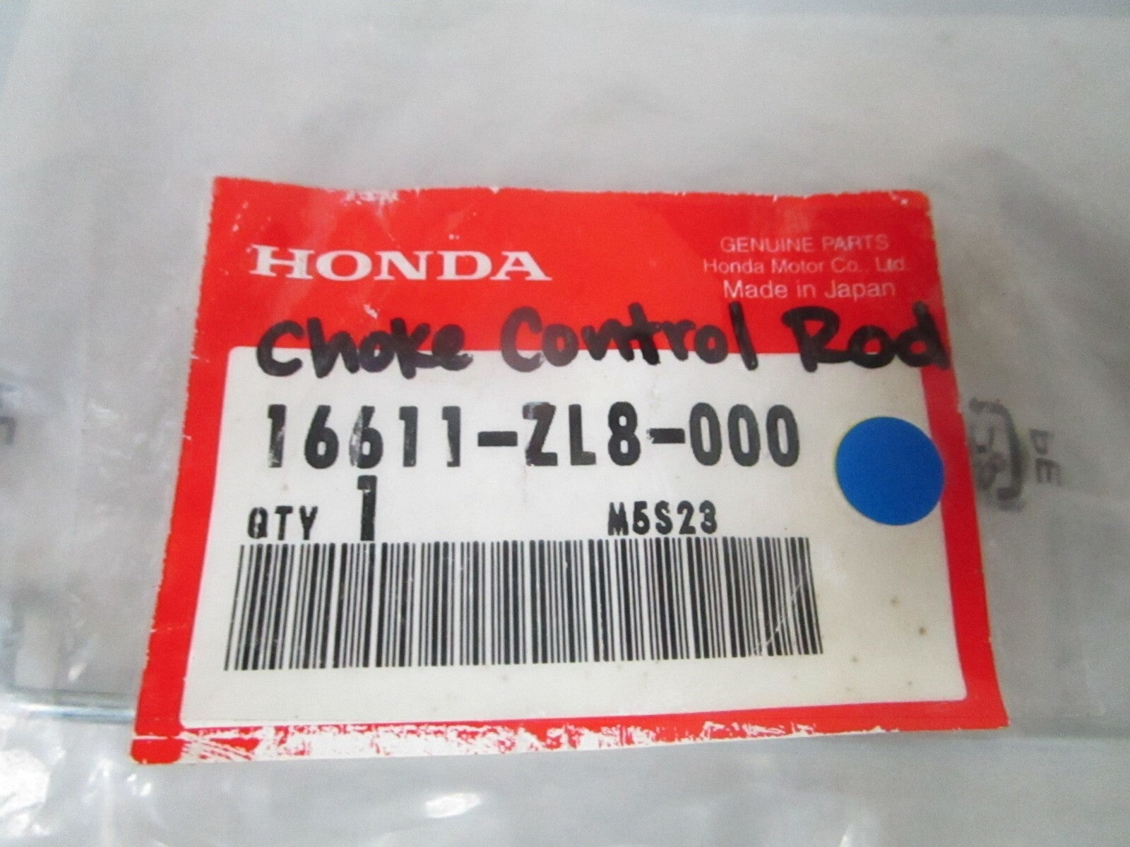 *NEW OEM* 0770 Honda Choke Control Rod 16611-ZL8-000