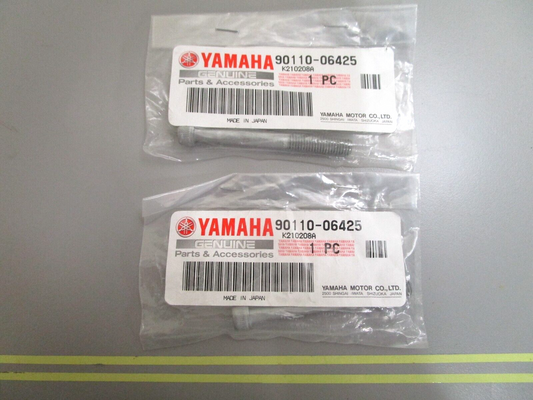 *NEW OEM* (LOT OF 2) 0750 Yamaha HEXAGON SOCKET HEAD BOLT 90110-06425