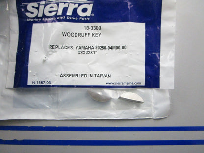 NEW (LOT OF 2) 18-3300 Replaces: Yamaha 90280-04M00-00 Sierra Woodruff Key 0810