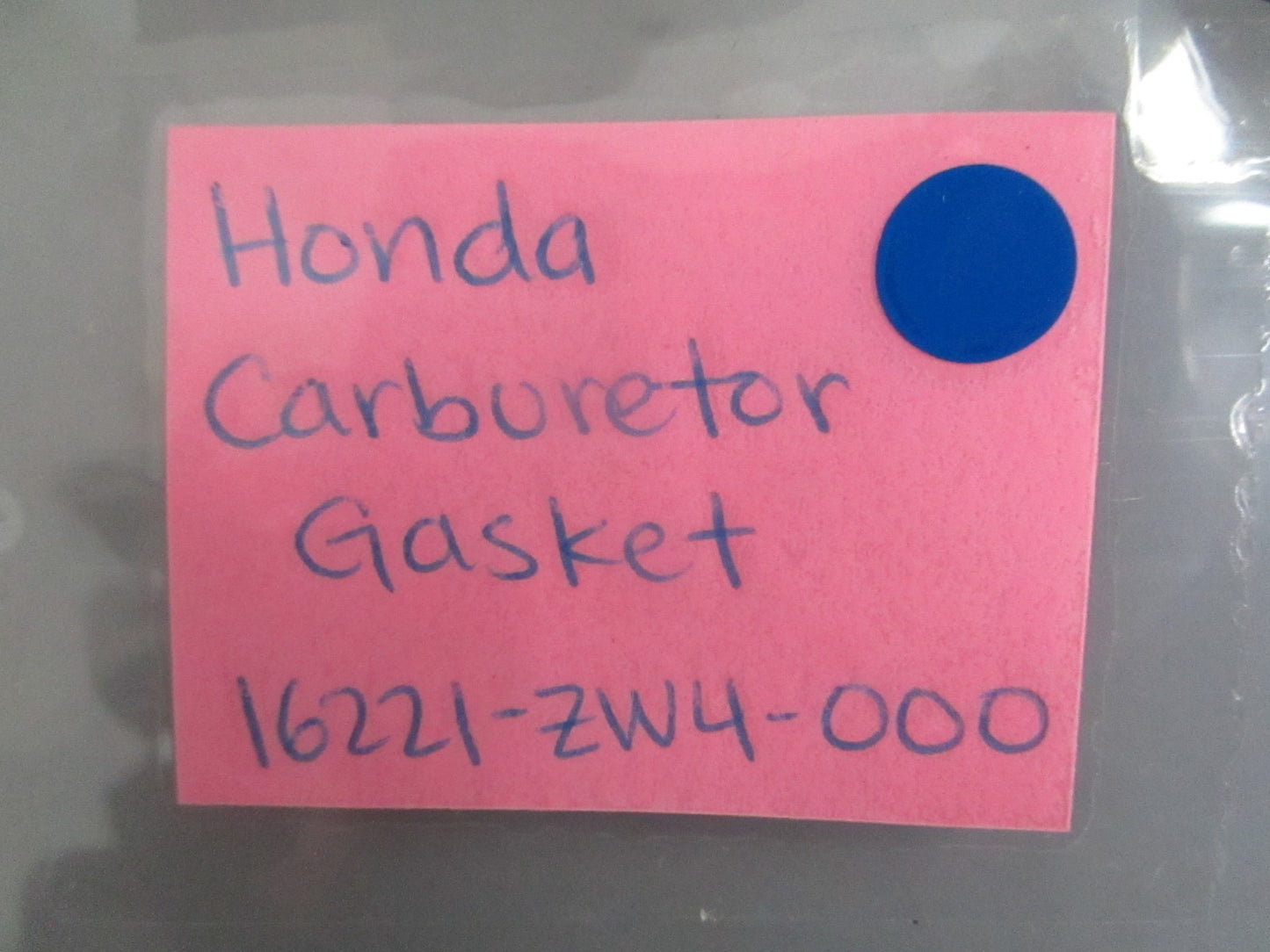 *NEW OEM* 0820 Honda Carburetor Gasket 16221-ZW4-000