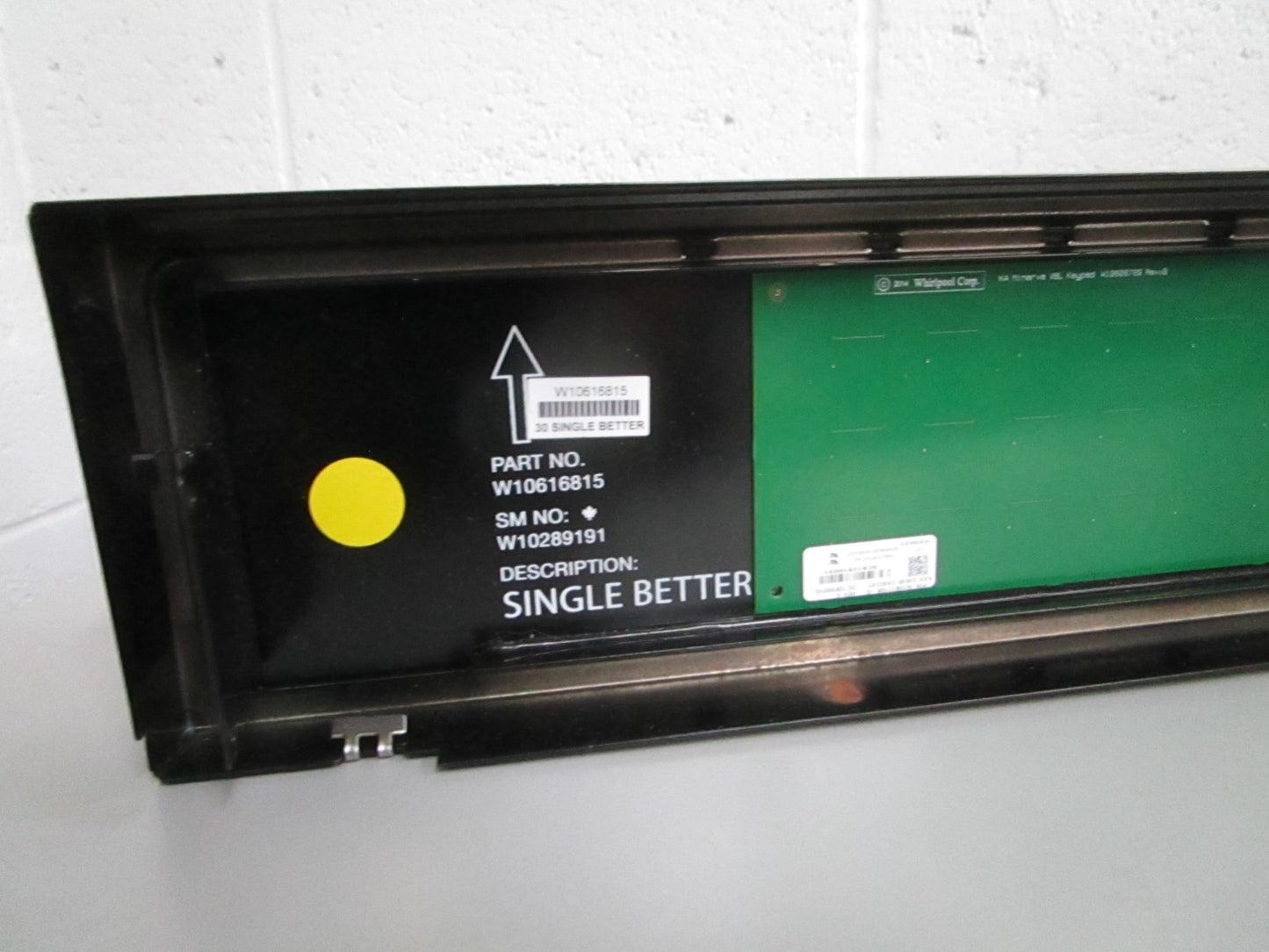 Whirlpool W11093241 NEW OEM Wall Oven Range Control Panel Stainless Steel 0820